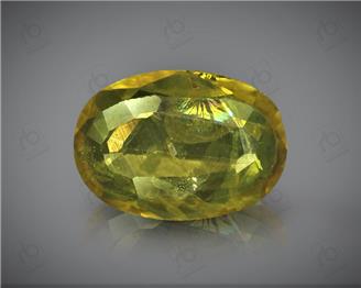 Natural Heated & Treated Yellow Sapphire Certified 2.38 CTS (DIN 86189 )